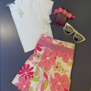 Campaigne Floral Print Mini Skirt